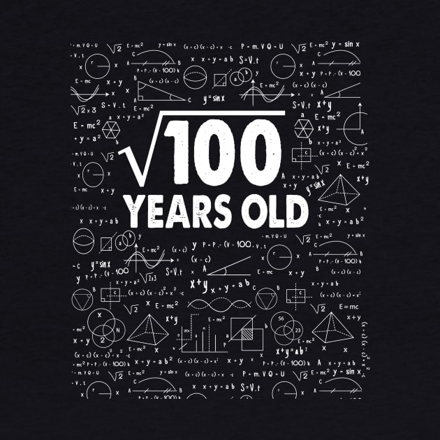 Square Root of 100 10th Birthday 10 Years Old Math Science Lover Gifts Nerdy Geeky Gift Idea by smtworld